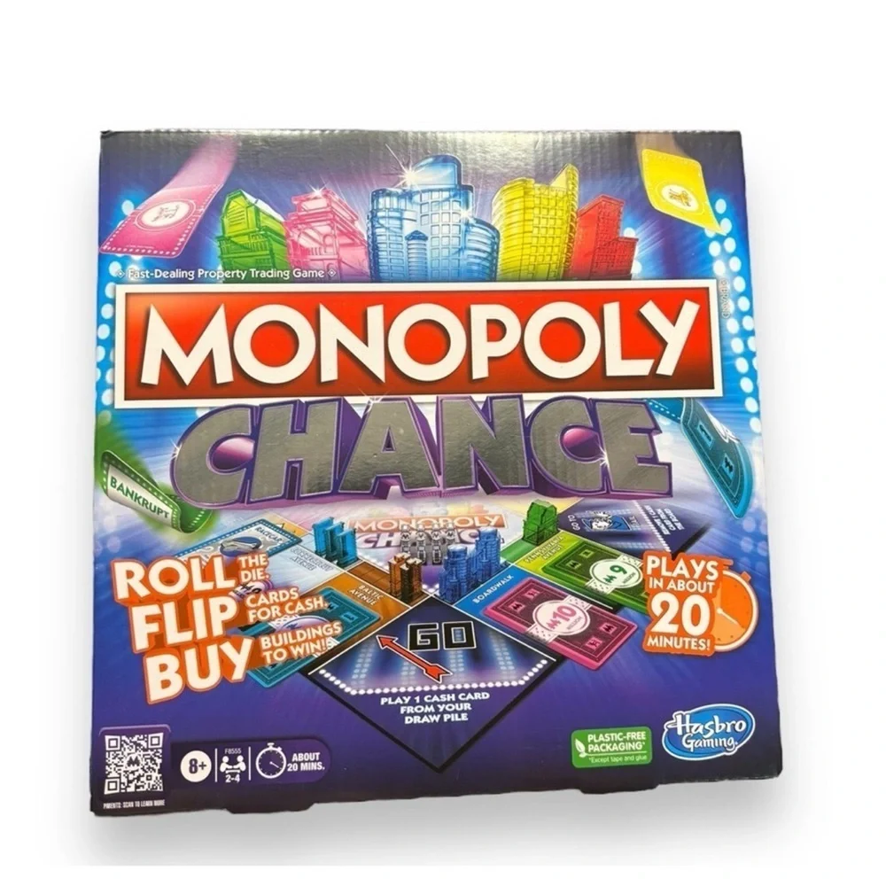 Monopoly Chance Board Game | Fast-Paced Property Trading Game| for 4 Players